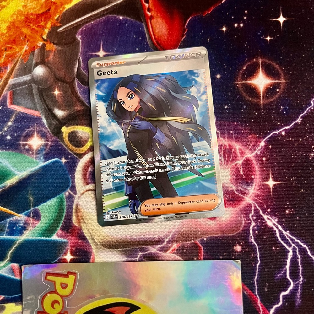Pokemon Geeta Trainer card Obsidian Flames